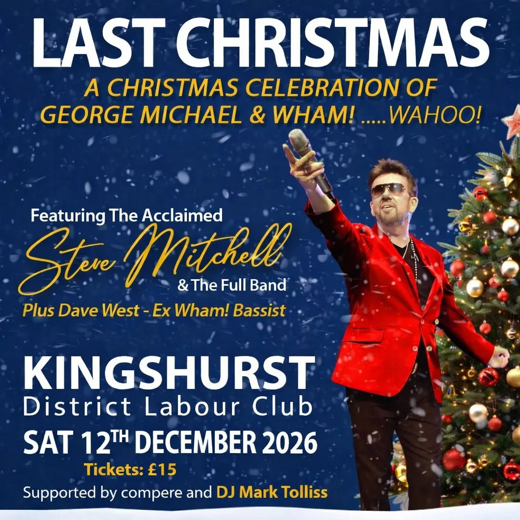 Christmas Celebration of George Michael & Wham at Kingshurst Labour Club