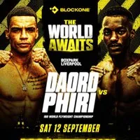 Blockone Presents Daord Vs Phiri IBO World Title Fight at Boxpark Liverpool