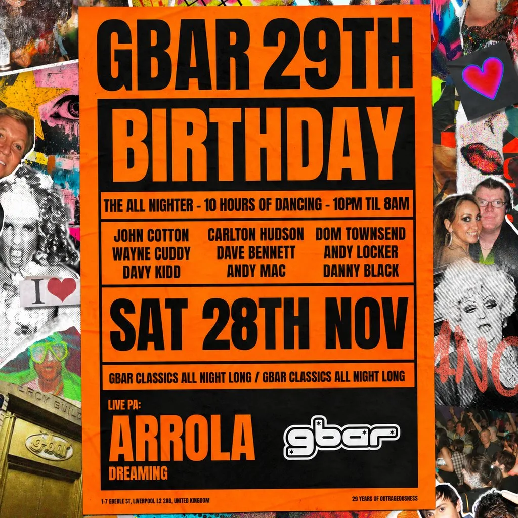 GBar 29th Birthday