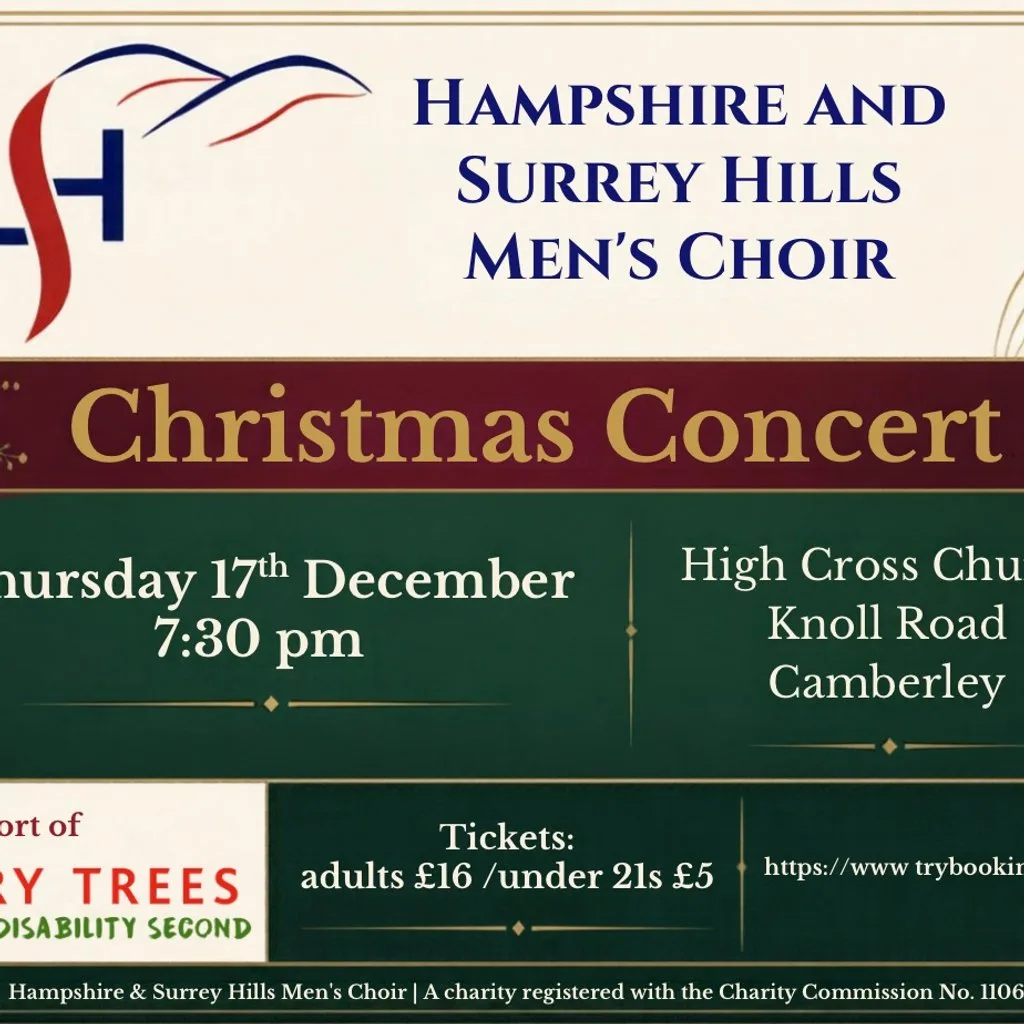 Hampshire & Surrey Hills Men's Choir Christmas Concert at High Cross Church