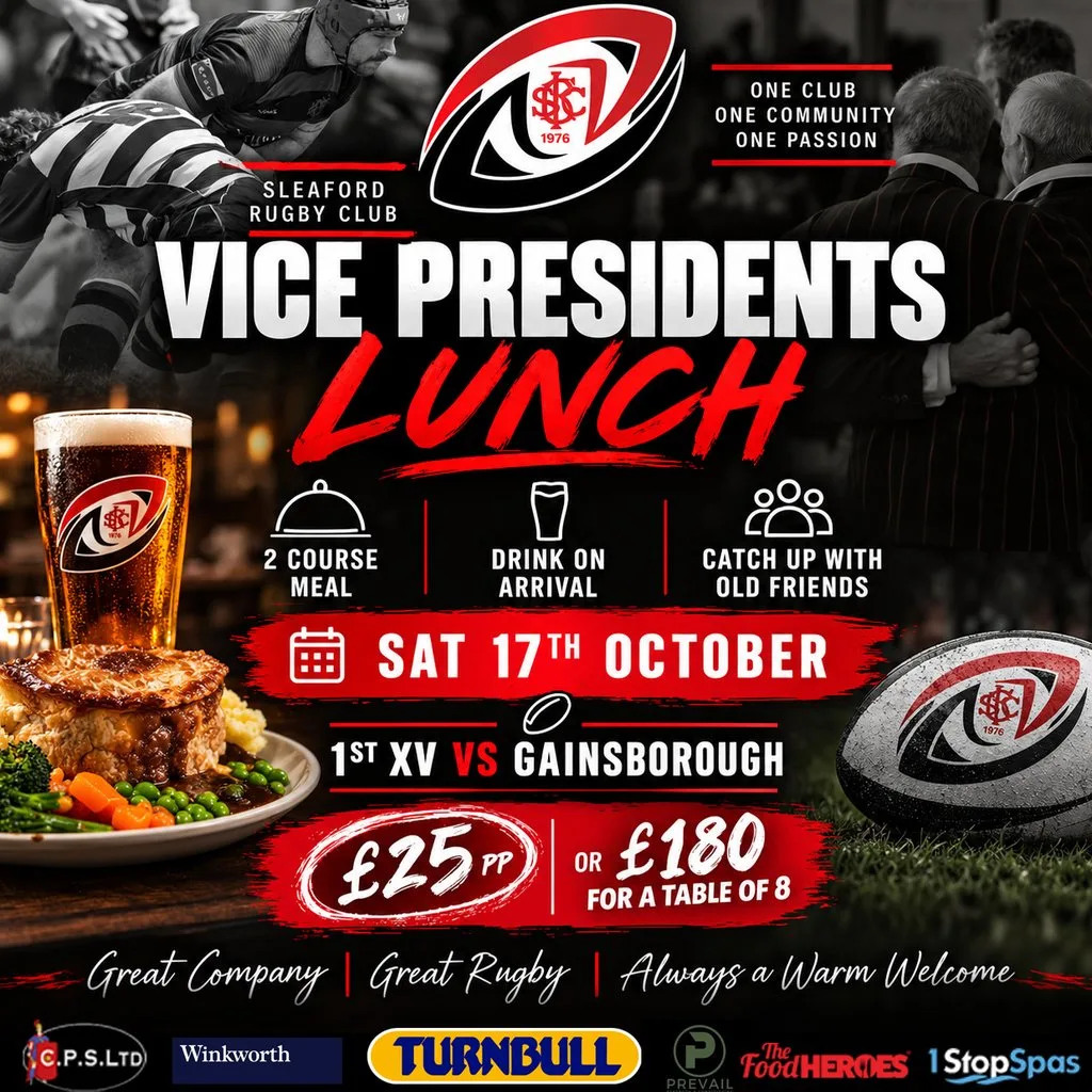SRFC Vice Presidents Lunch at Sleaford Rugby Club