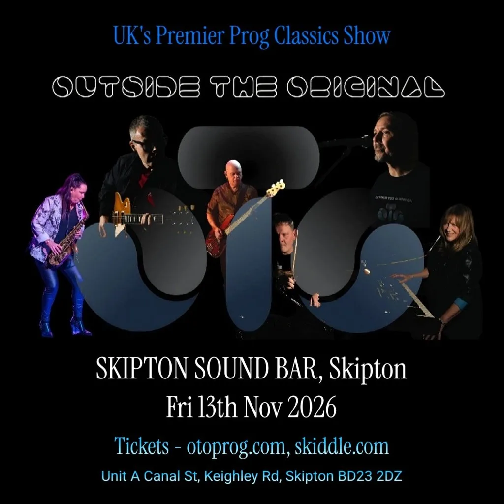 Outside The Original Prog Classics Show at Skipton Sound Bar Ltd
