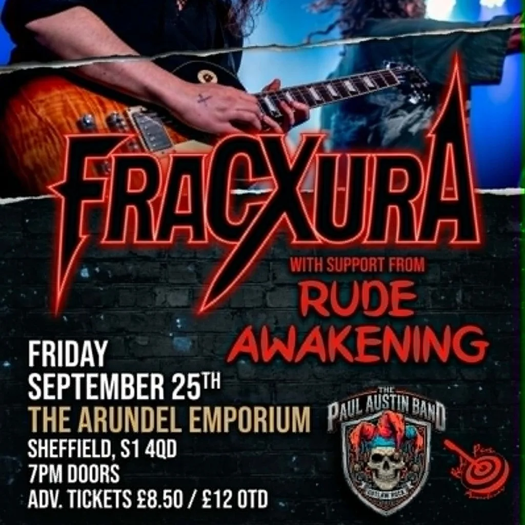 Fracxura + The Paul Austin Band + Rude Awakening at Arundel Emporium