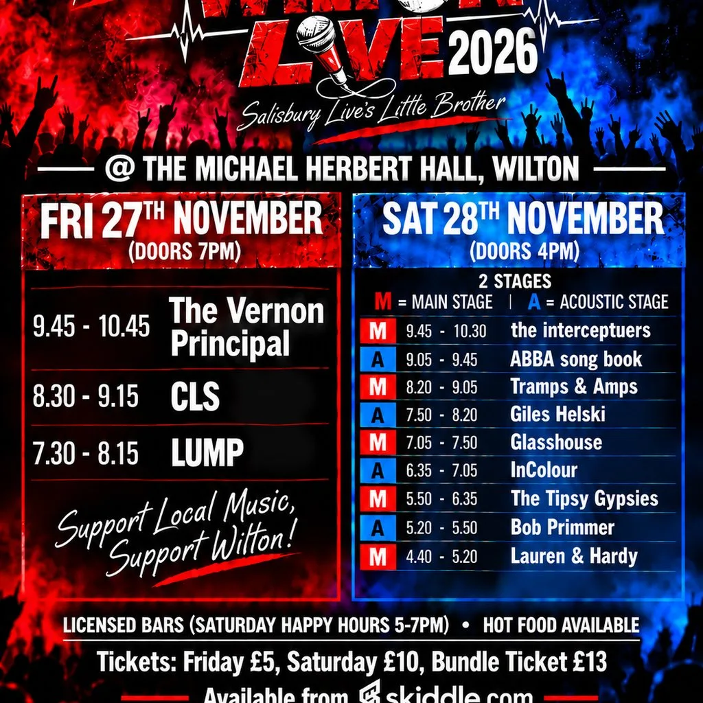 Wilton Live 2026 at Michael Herbert Hall