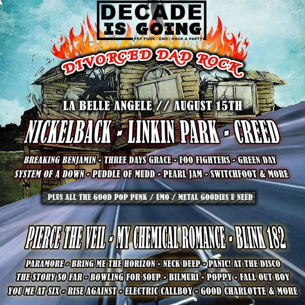 Decade VS Divorced dad Rock at La Belle Angele