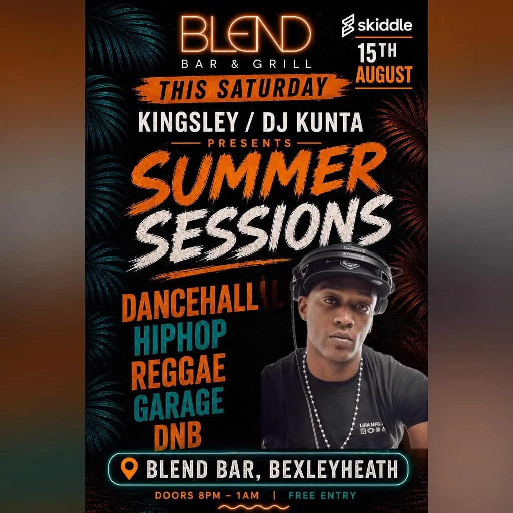 Dj Kunta @Blend Bar ,Bexleyheath ,15/08/26 ,Summer Sessions