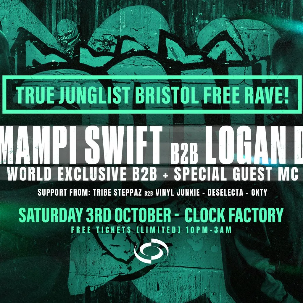 True Junglist FREE RAVE - Mampi Swift B2B Logan D