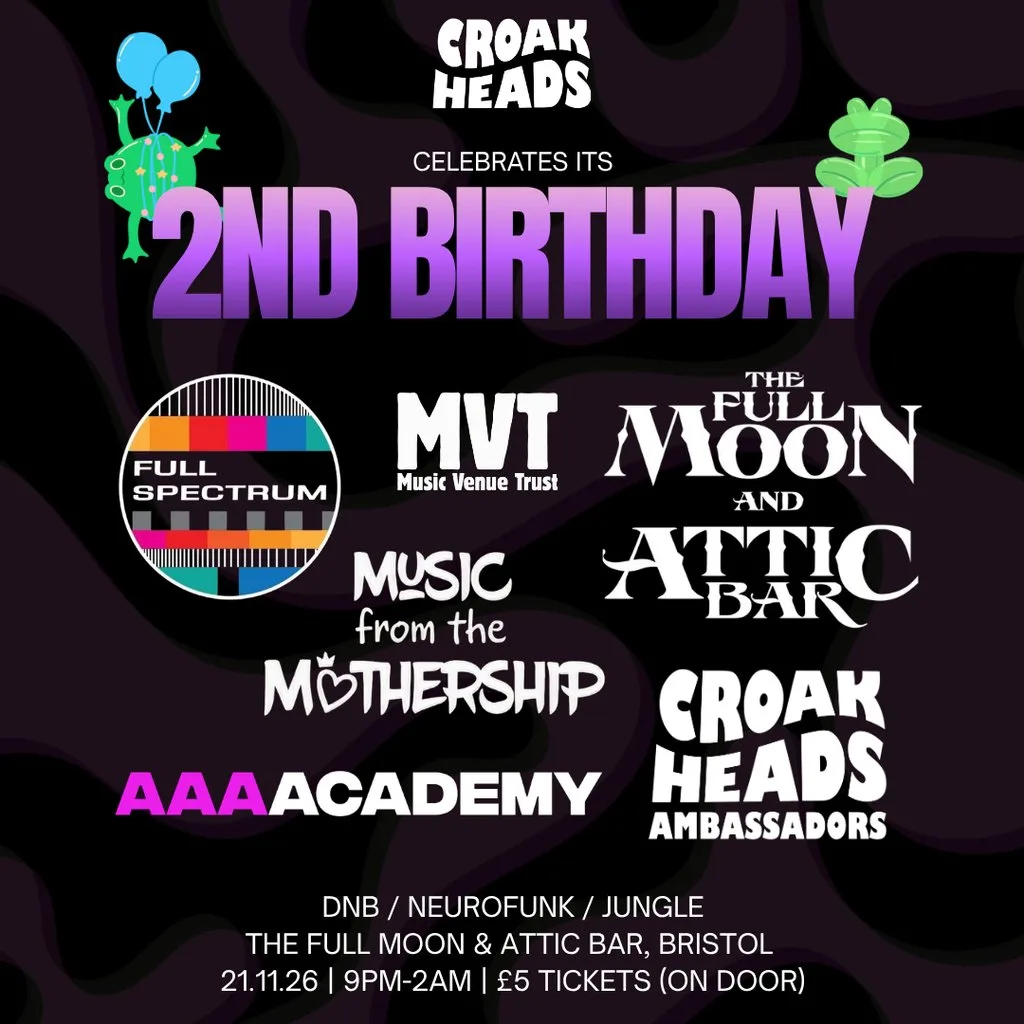 Croakheads 2nd Birthday at The Full Moon And Attic Bar