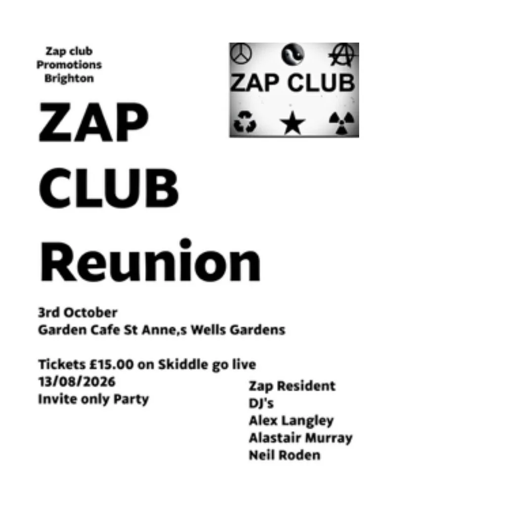 Zap Club Friends Reunion at The Garden Cafe St Annand8217s Well Garden