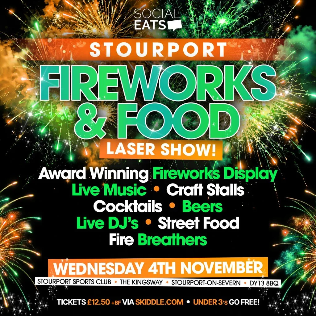 Stourport Fireworks & Food 2026 at Stourport Sports Club