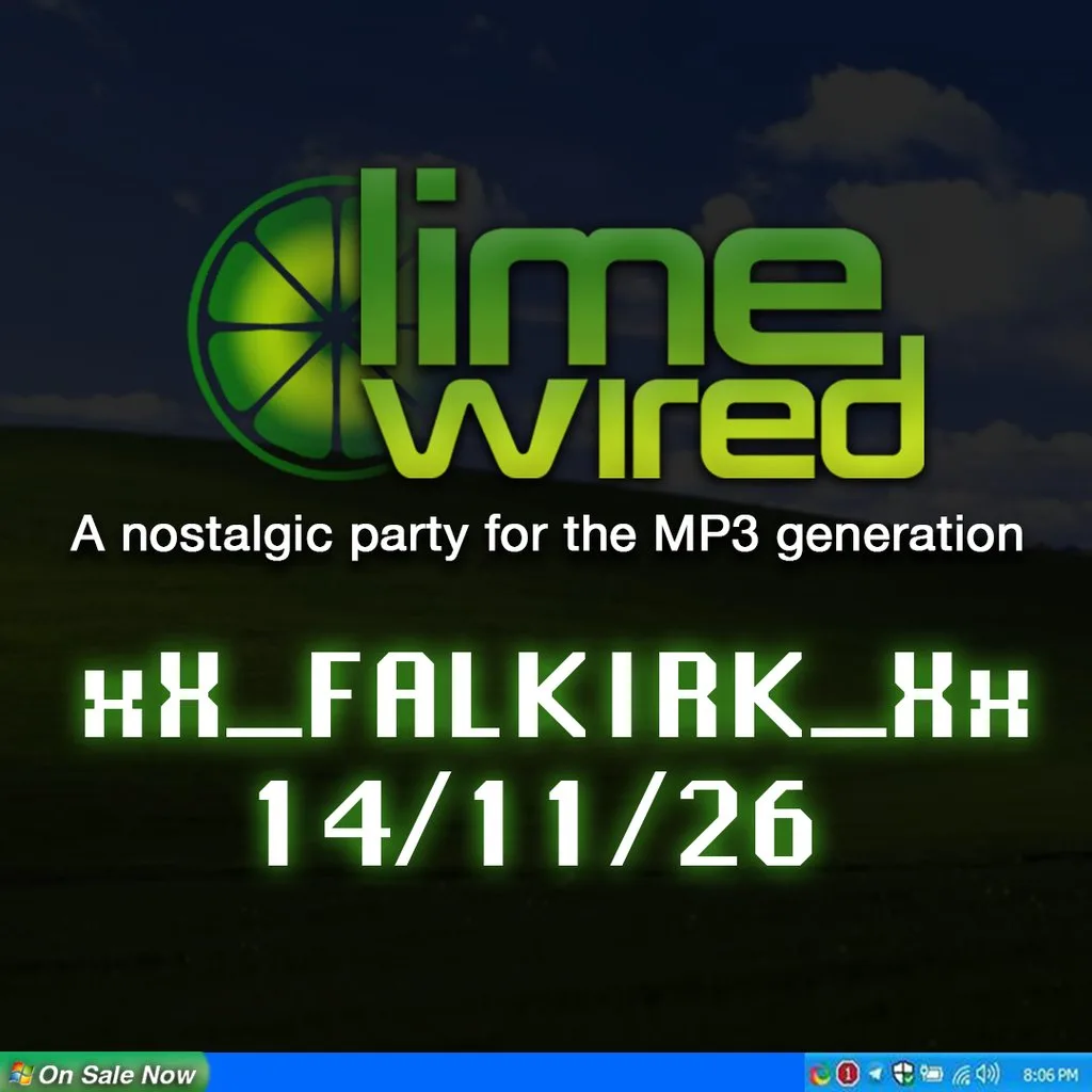 LIMEWIRED: A 2000s Nostalgia Party - Falkirk at City Falkirk