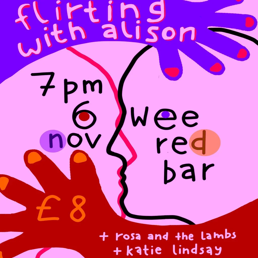 Flirting with Alison at the WEE RED BAR at The Wee Red Bar
