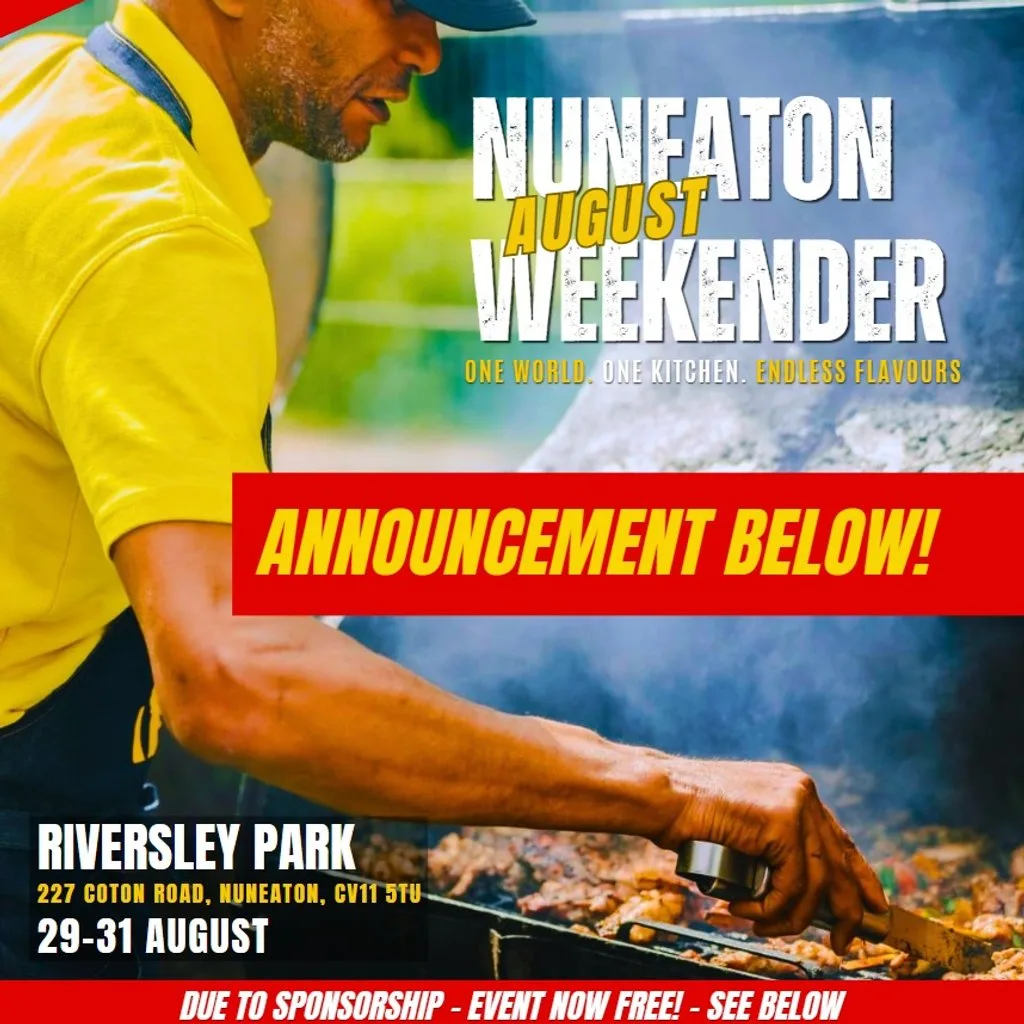 Nuneaton Free August Bank Holiday Weekend at Riversley Park Coton Road Nuneaton CV11