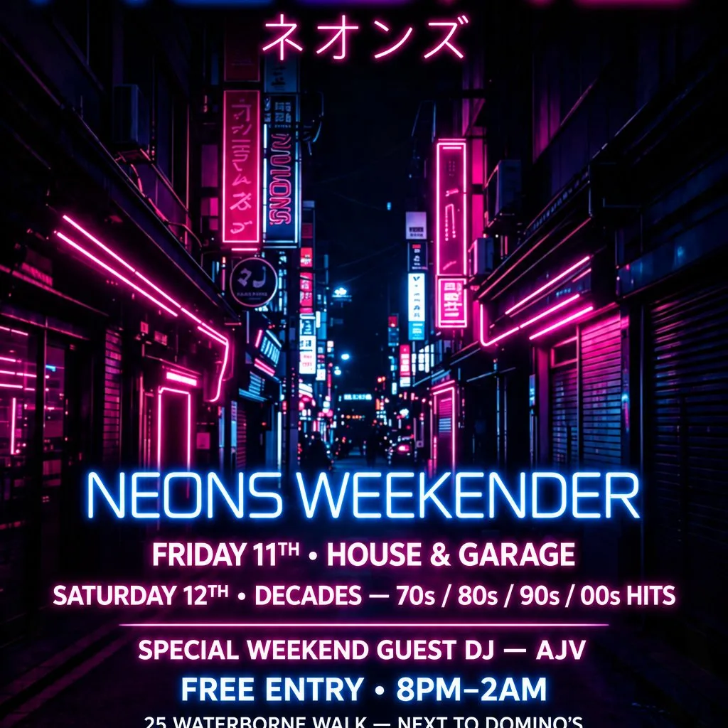 NEONS - Weekender - Friday House & Garage at NEONS