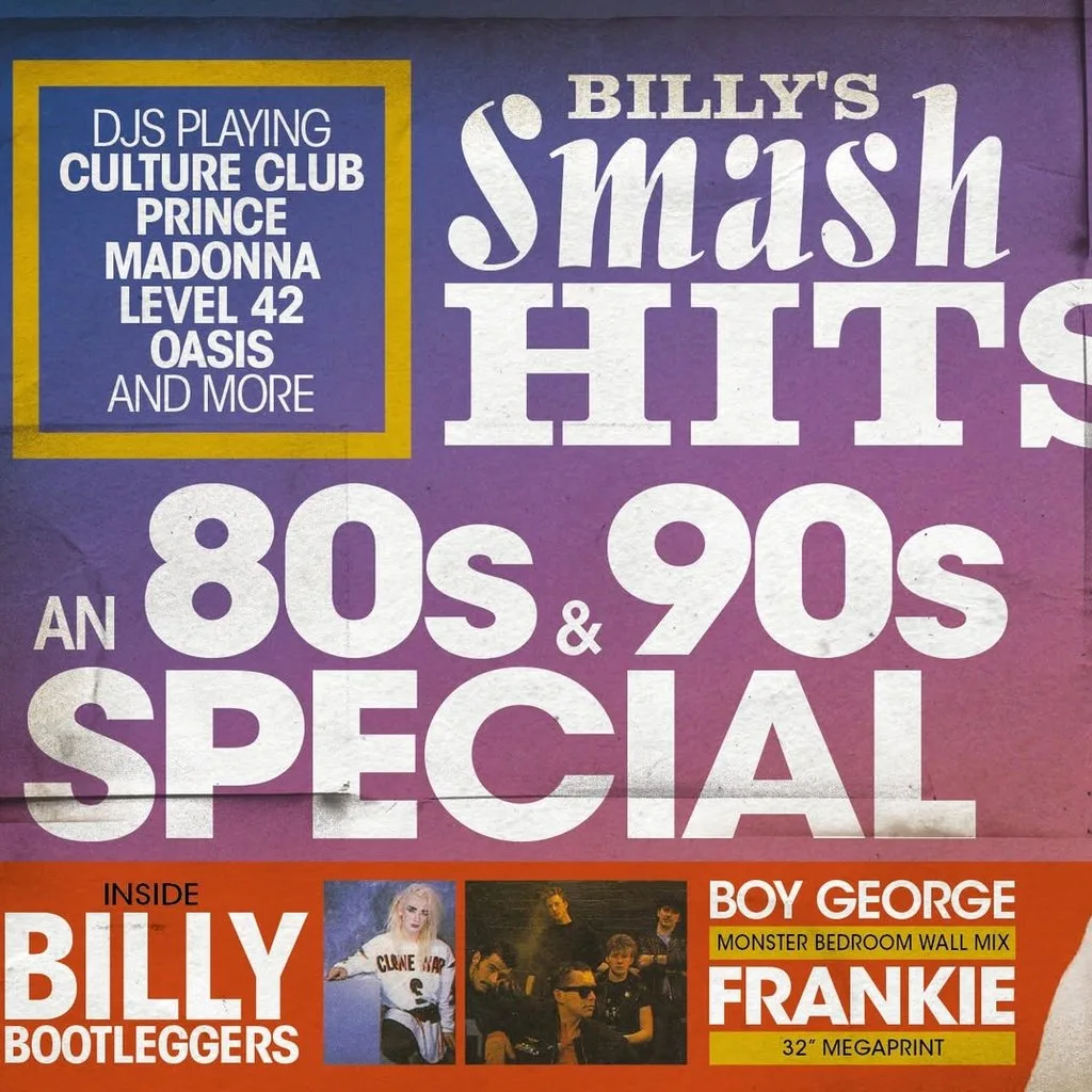 BILLY'S SMASH HITS - 80s & 90s Party Every Sunday at Billy Bootleggers