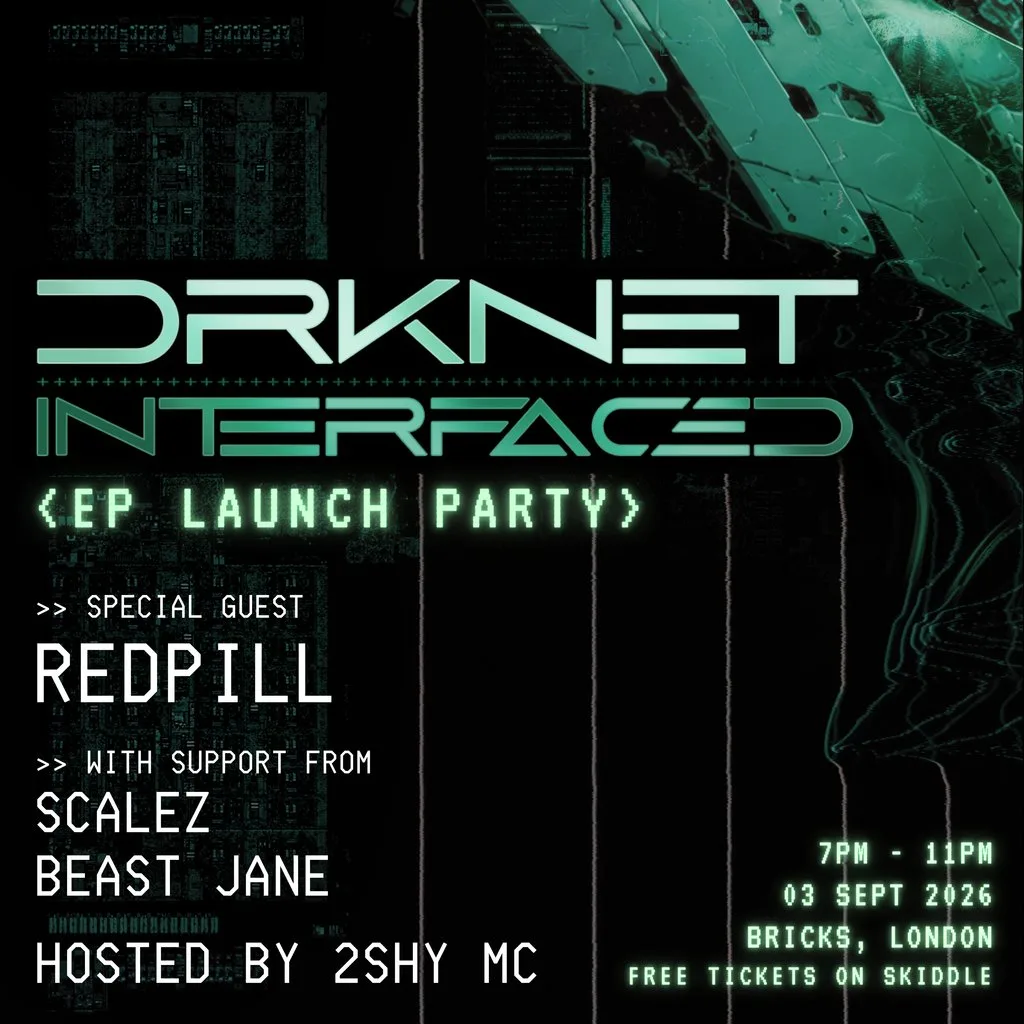 DRKNET "INTERFACED" EP - FREE Launch Party at Bricks
