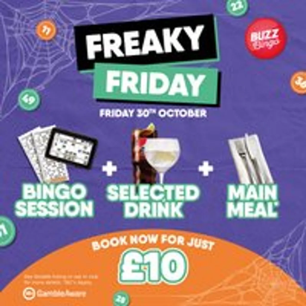 Freaky Friday Bingo 30/10 - Buzz Bingo Newcastle at Buzz Bingo Newcastle