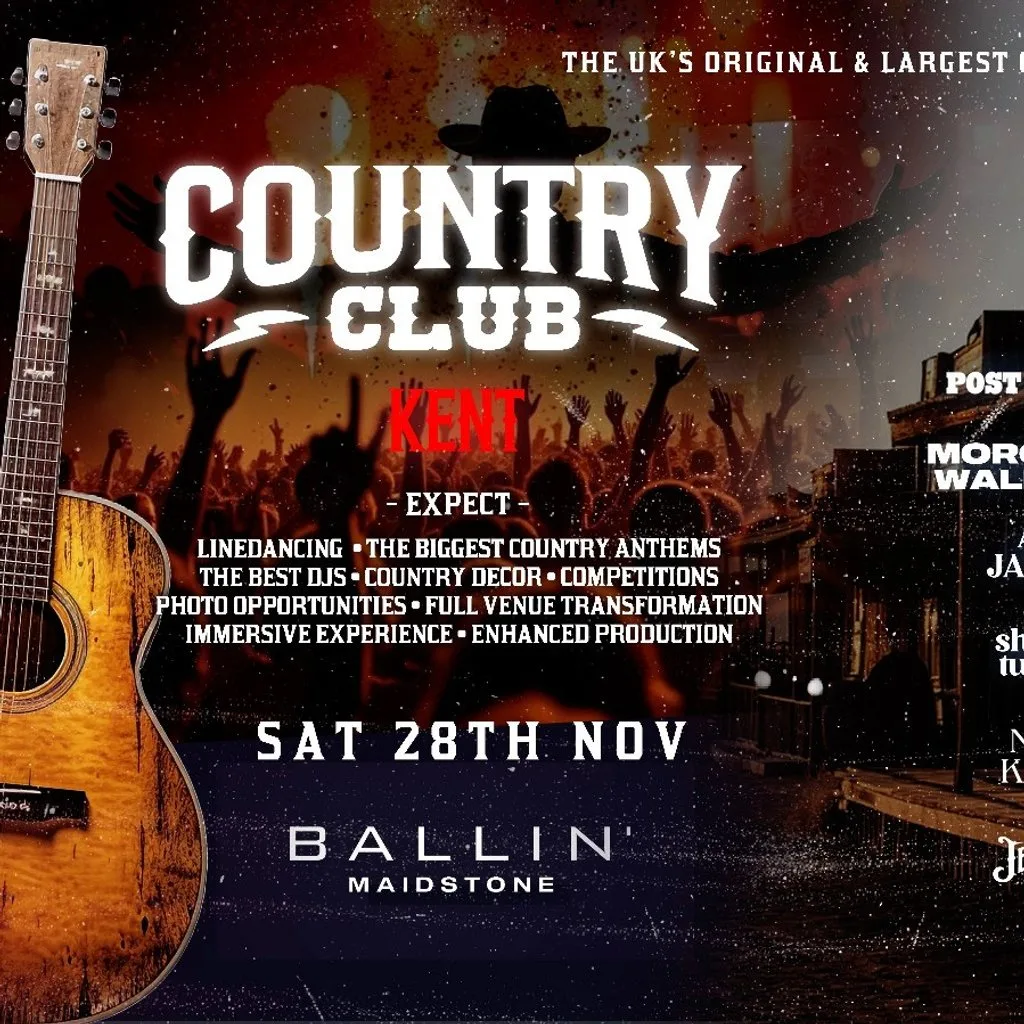 Country Club - Indoor Country Music Festival - Kent at BALLIN' Maidstone
