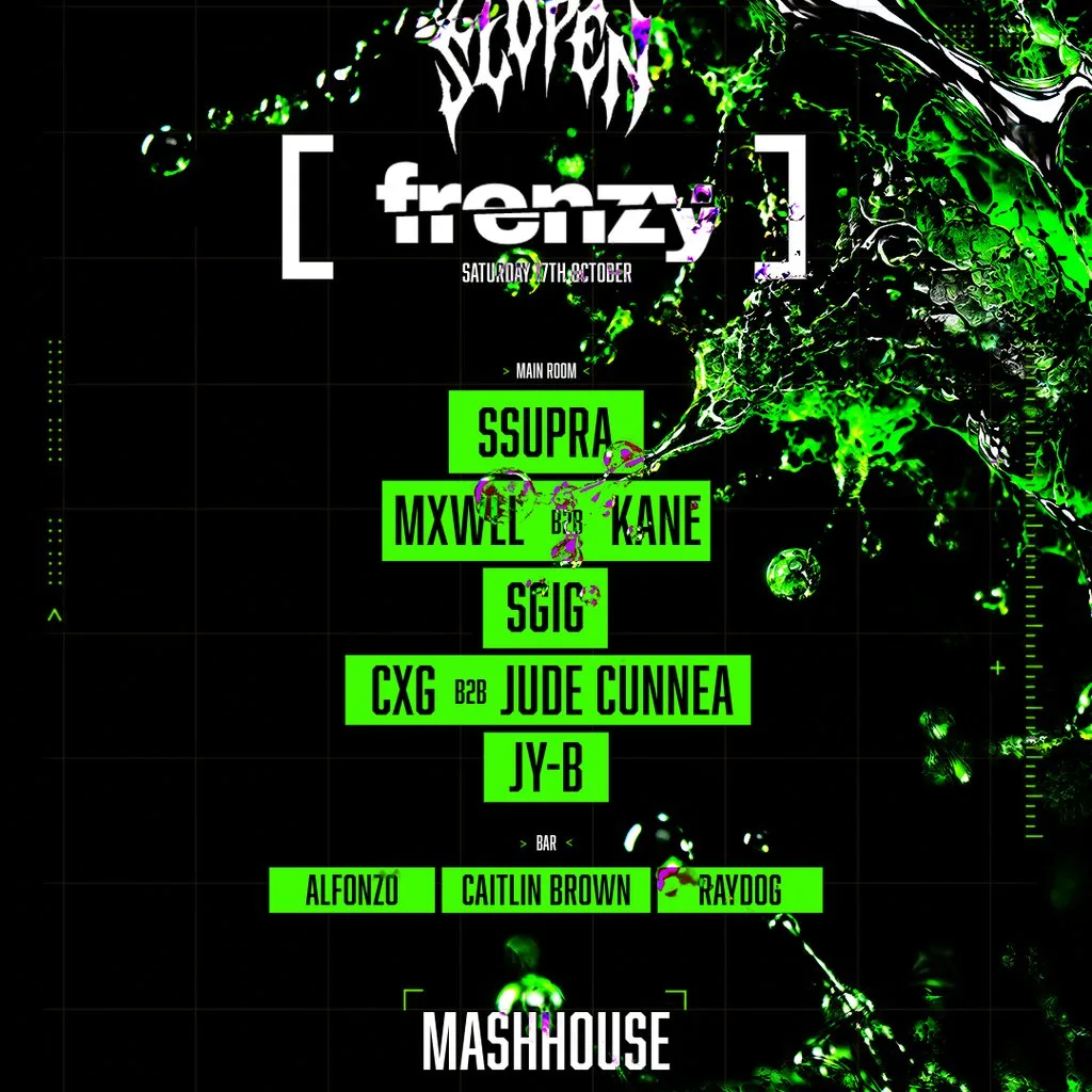 FRENZY X SLOPEN October Party at The Mash House