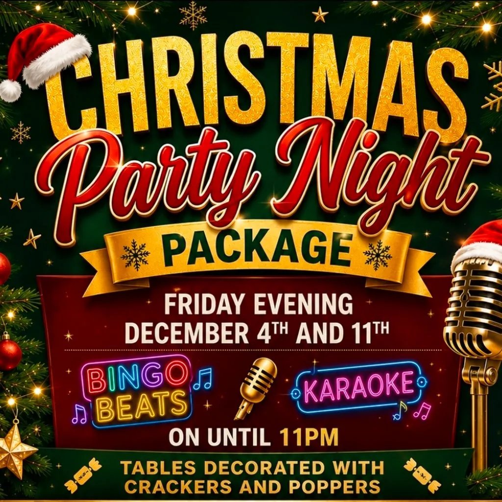 Christmas Party Night Packages Friday 4th of December at Carlton Bingo Inverness