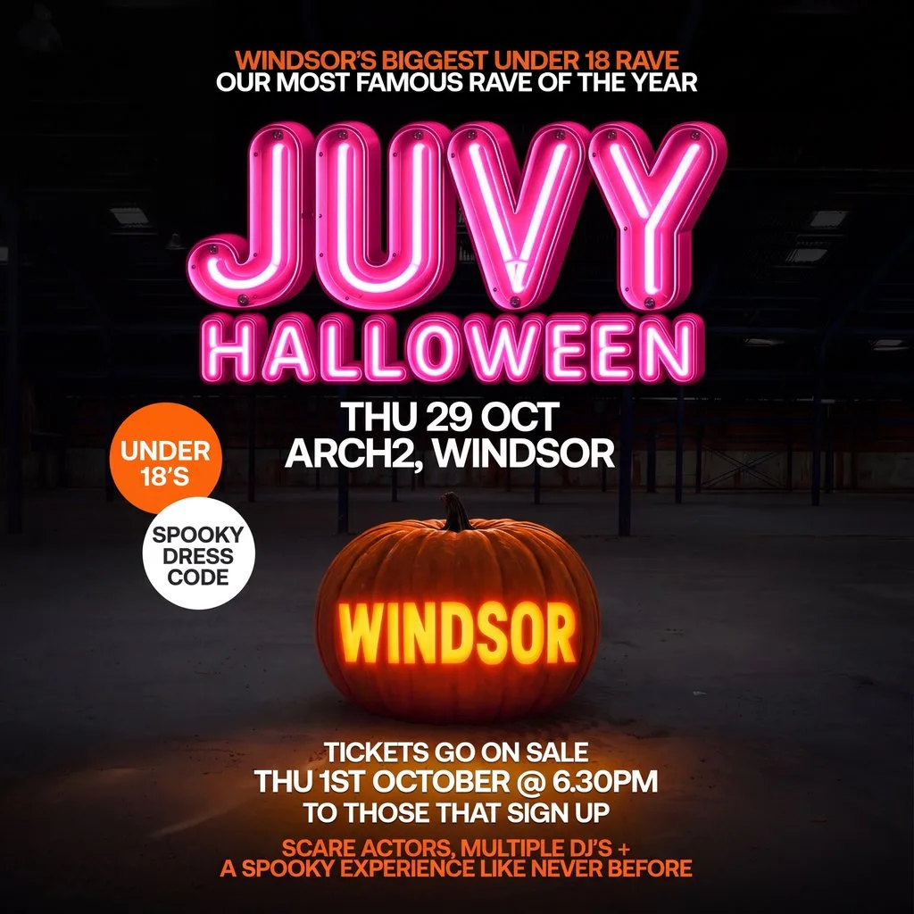 JUVY Under 18s - Halloween Tour - Thurs 29 October - WINDSOR at Arch2