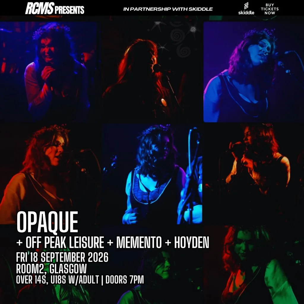 Opaque, Off Peak Leisure, Memento, Hoyden at Room2