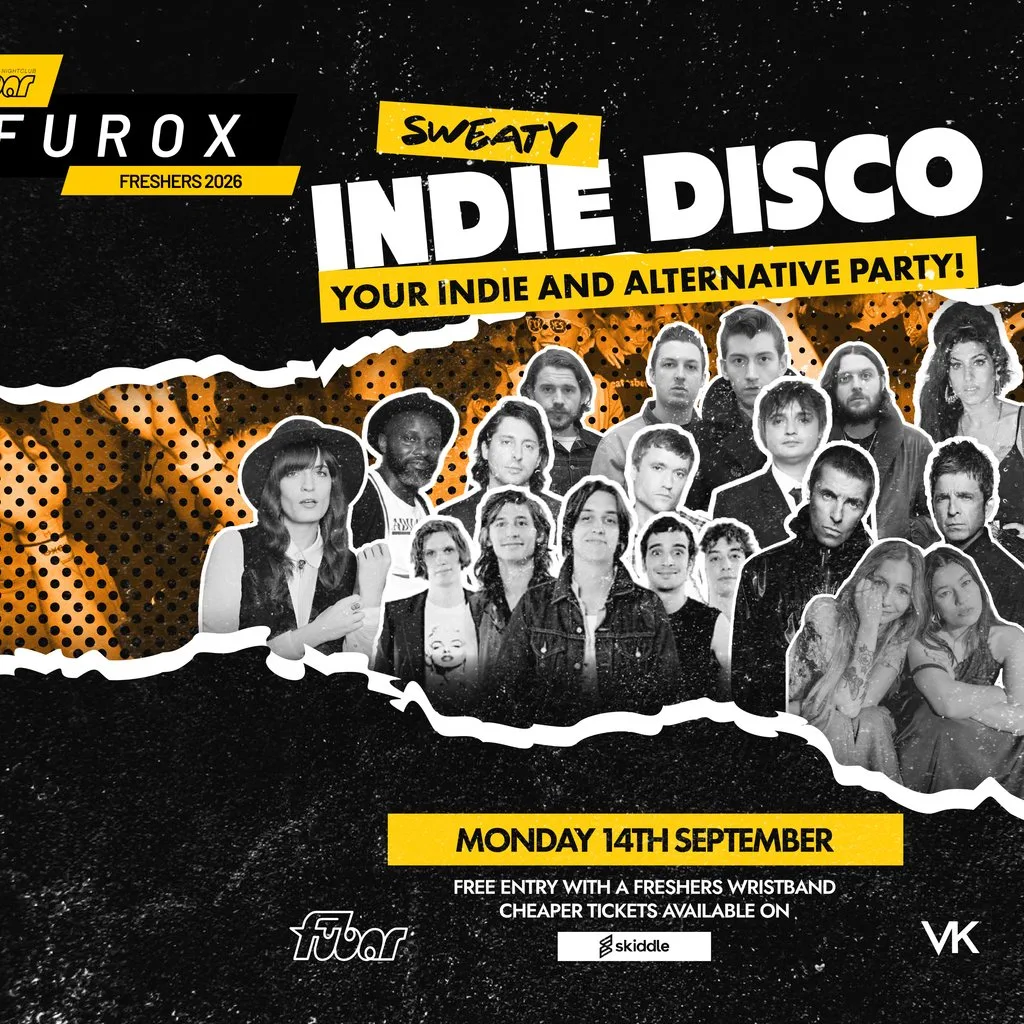 FRESHERS 2026 | Sweaty Indie Disco at Fubar