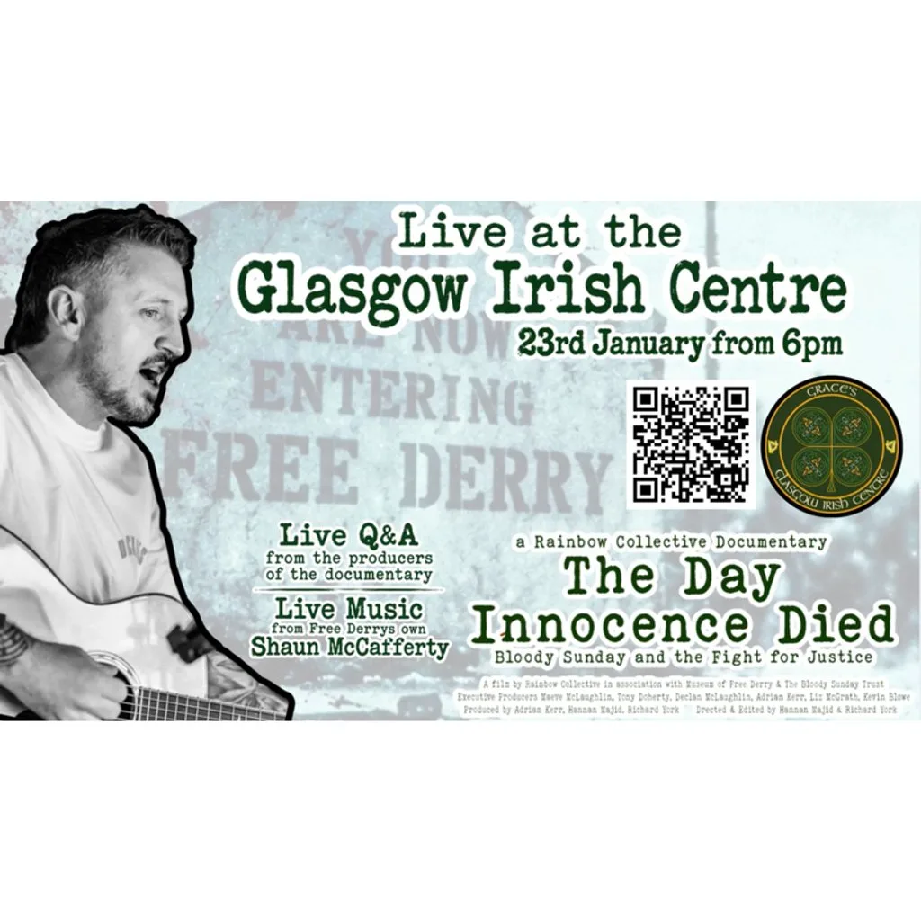 The Day Innocence Died Live @ The Glasgow Irish Centre at Graces Irish Centre
