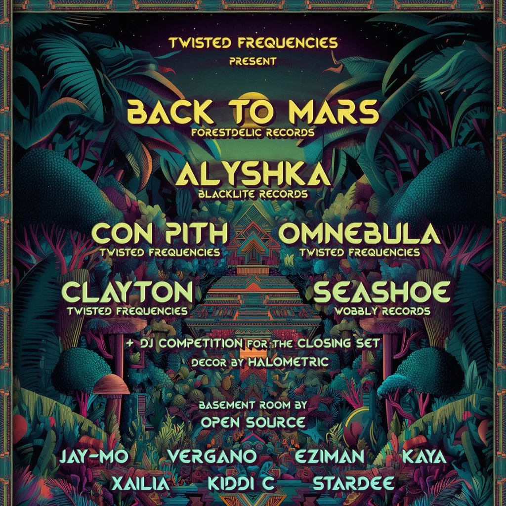 Twisted Frequencies present BACK TO MARS, ALYSHKA w/ Open Source at Volks Club