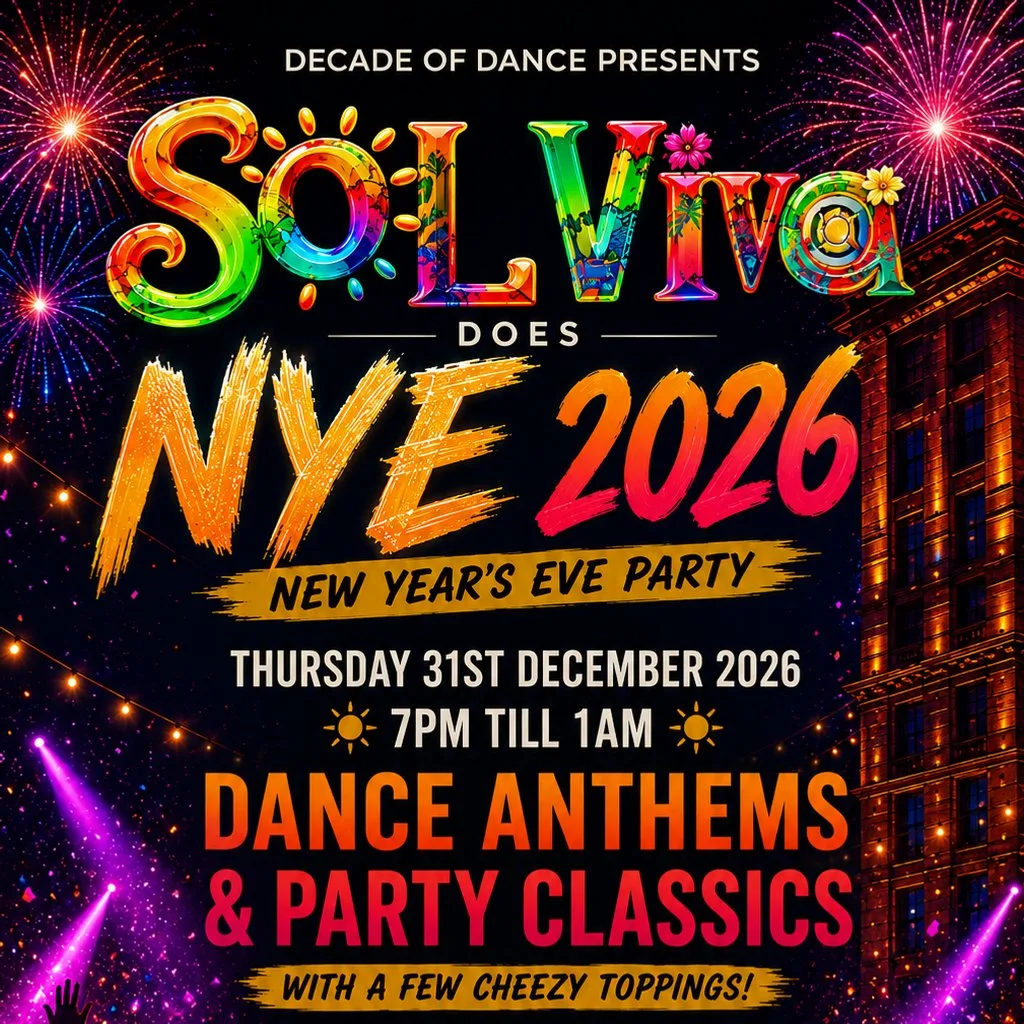 Sol Viva does New Year's Eve 26 at Ramsbottom Civic Hall