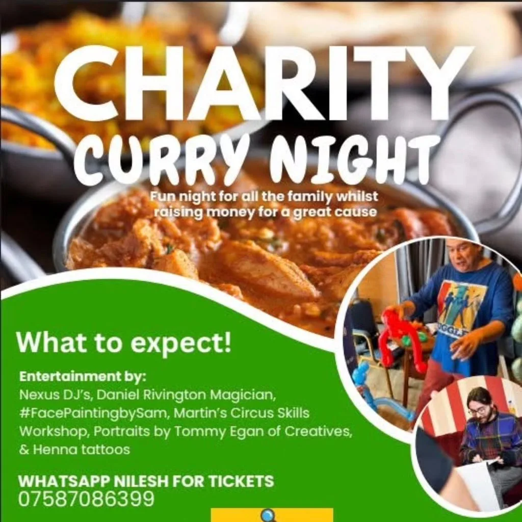 13th Annual Family Xmas Charity Curry Night, DJ and Dance at Queenswood Social Club