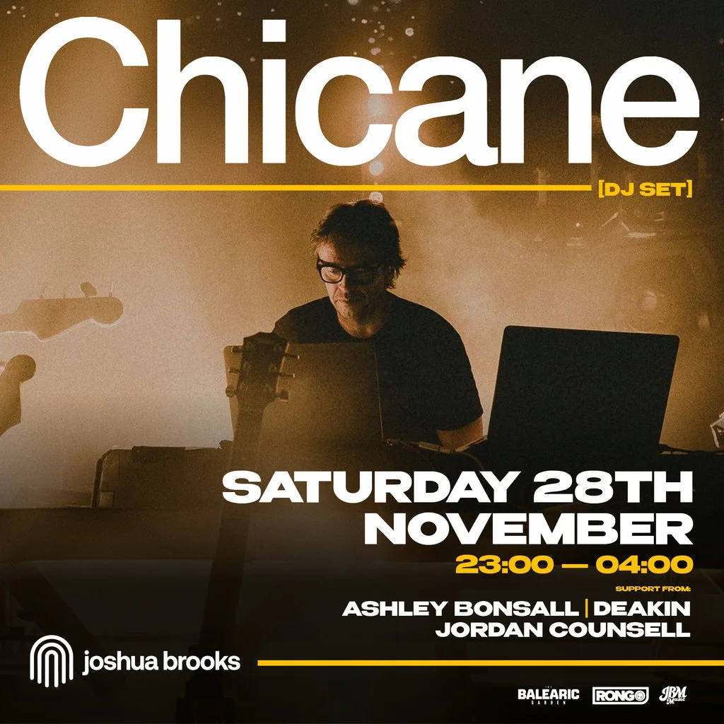 Chicane [DJ Set] | Joshua Brooks Manchester