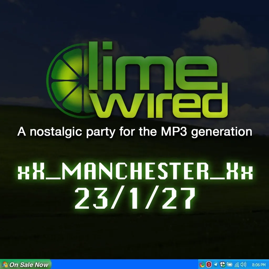 LIMEWIRED: A 2000s Nostalgia Party - Manchester 2027