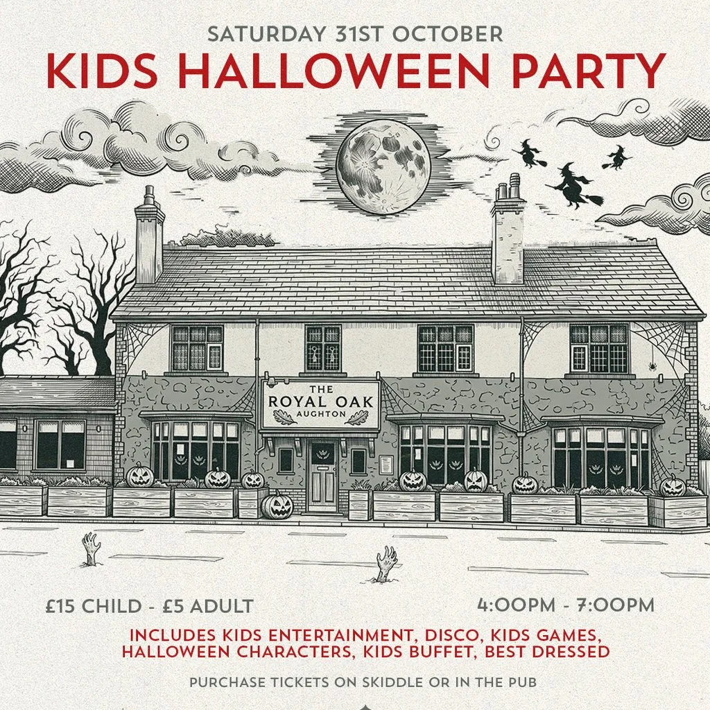 Kids Halloween Party at The Royal Oak Aughton, 134 Liverpool Road