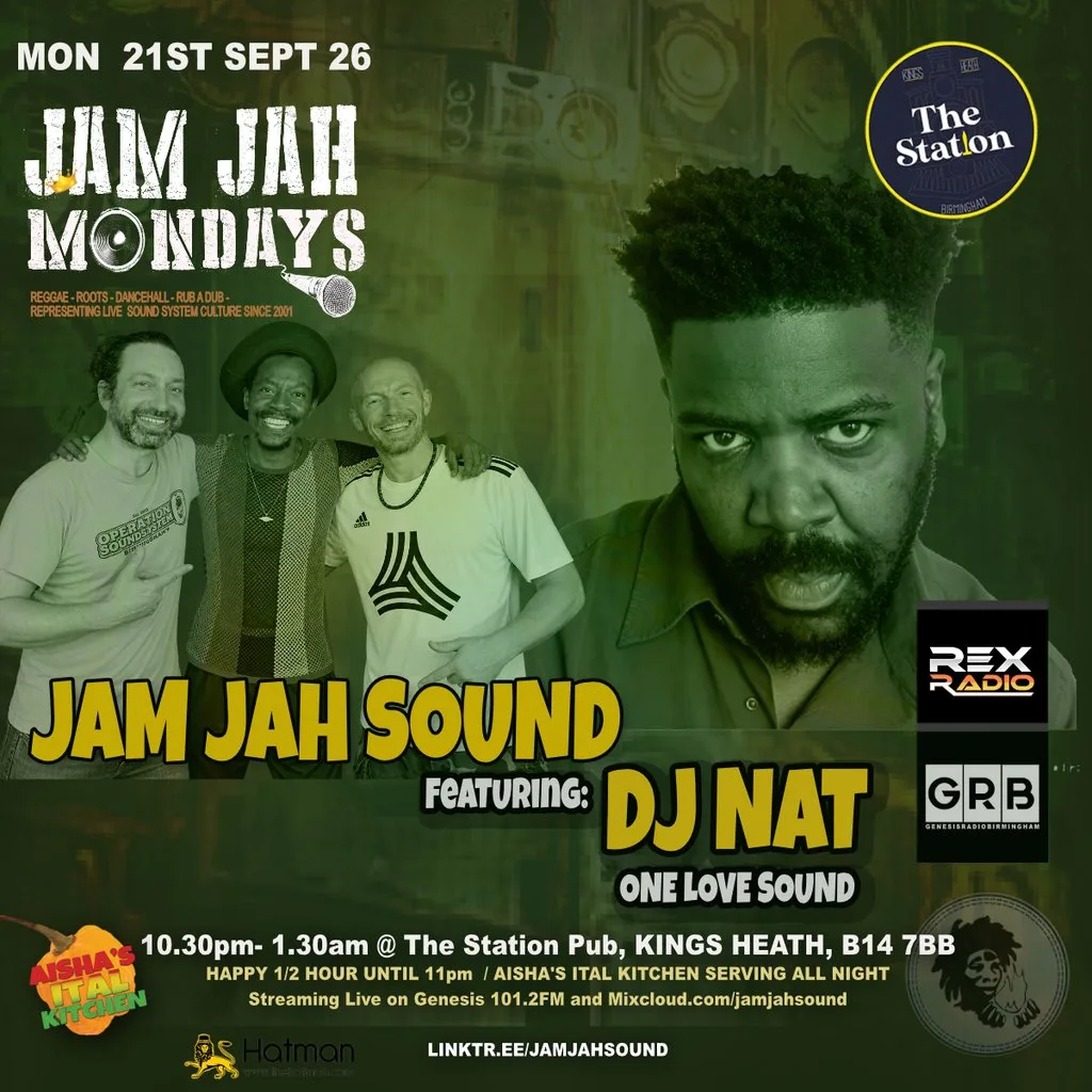 Jam Jah Mondays ft DJ NAT (One Love Sound) at The Station Pub