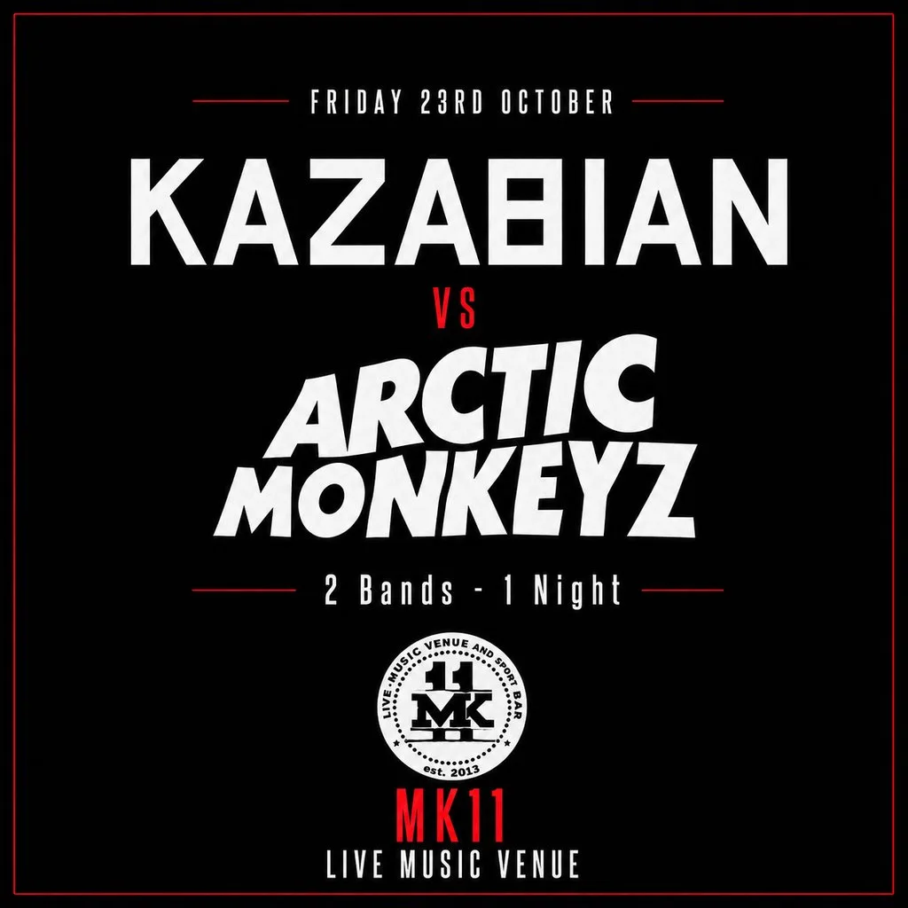 Kazabian Vs Artic Monkeyz at MK11 LIVE MUSIC VENUE