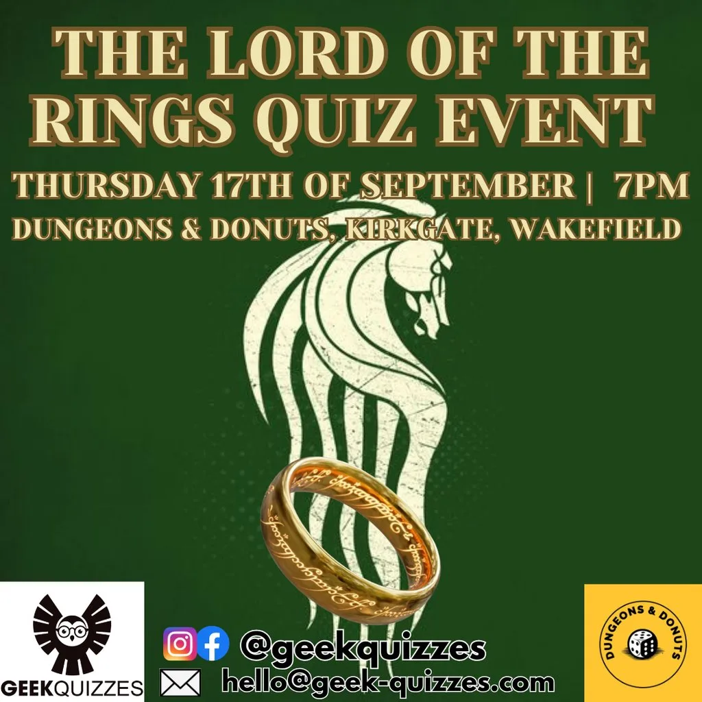 The Lord of the Rings Quiz Event at Dungeons And Donuts