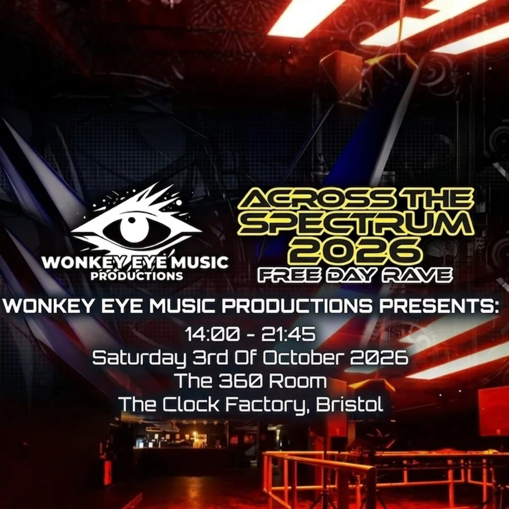 Wonkey Eye Music Productions - 360 Degree free Day Rave. at Clock Factory Bristol
