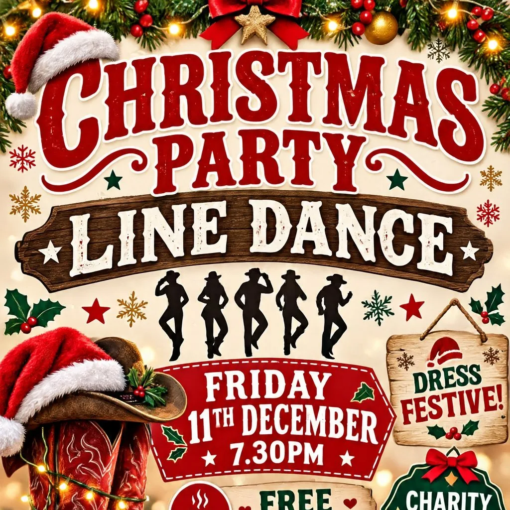 Suzi Beau Line Dance Christmas Party at Hoghton Village Hall