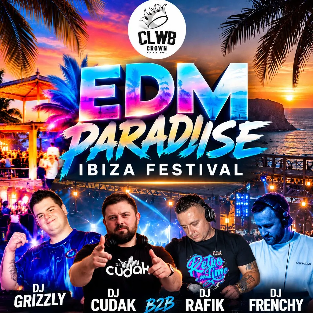 EDM Paradise Ibiza Festival at Clwb Crown