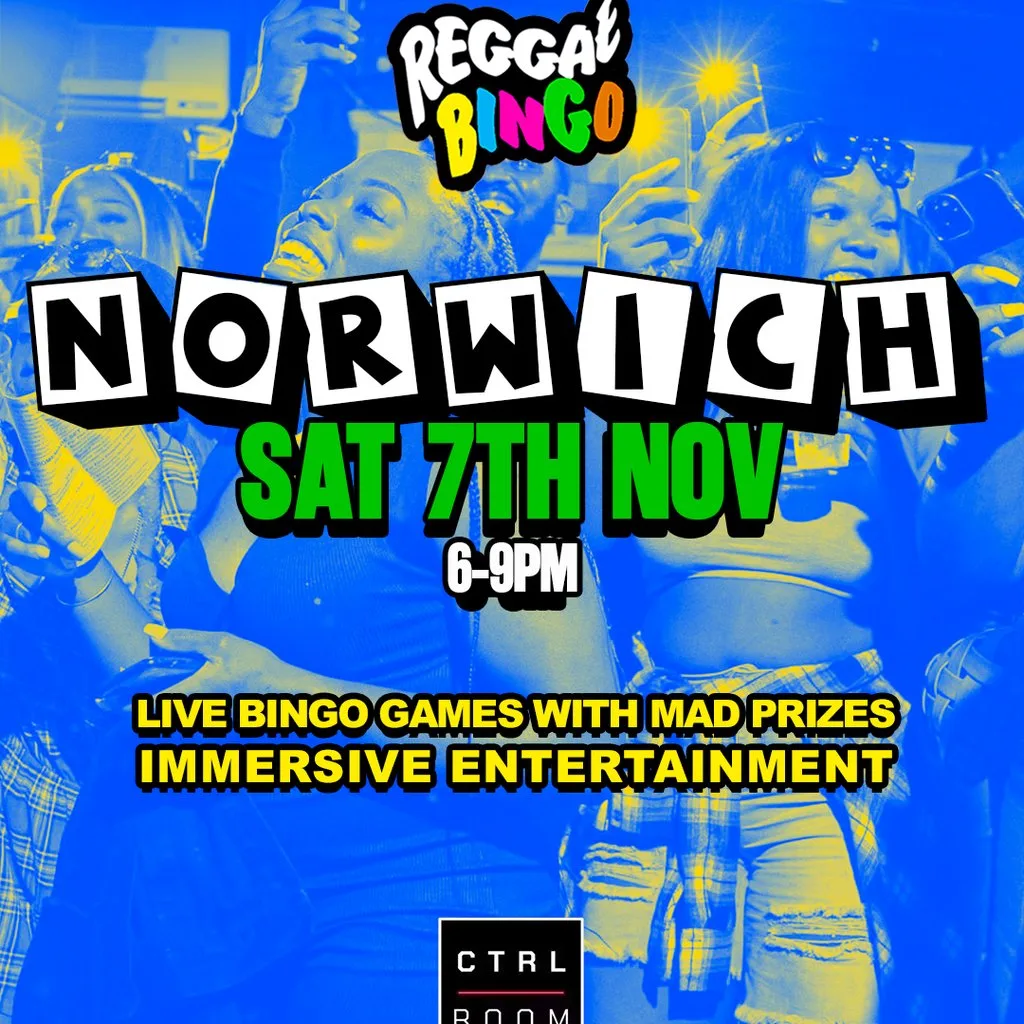 Reggae Bingo - Norwich - Sat 7th Nov at CTRL ROOM