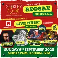 Shirley Social - Reggae Special - Sunday 6th September 2026 at Shirley Park