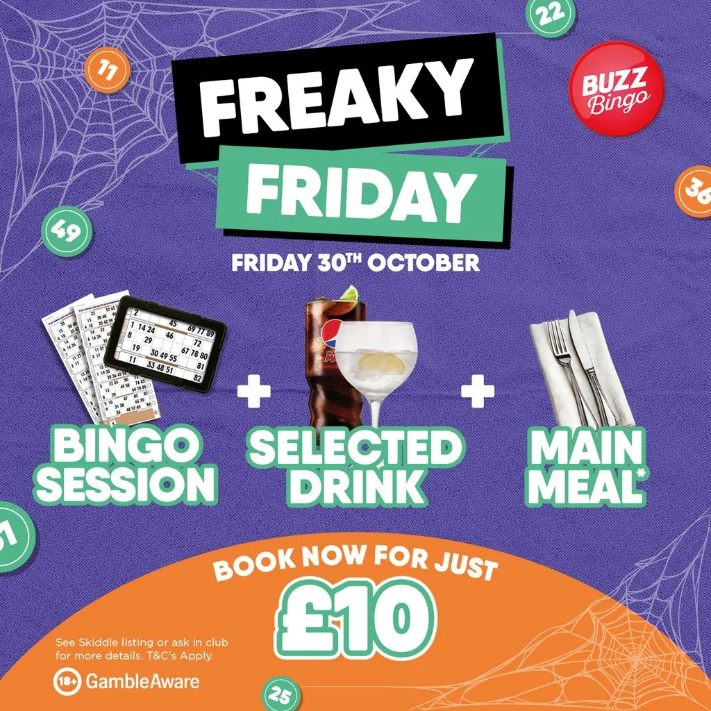Freaky Friday Bingo 30/10 - Buzz Bingo Leeds at Buzz Bingo Leeds