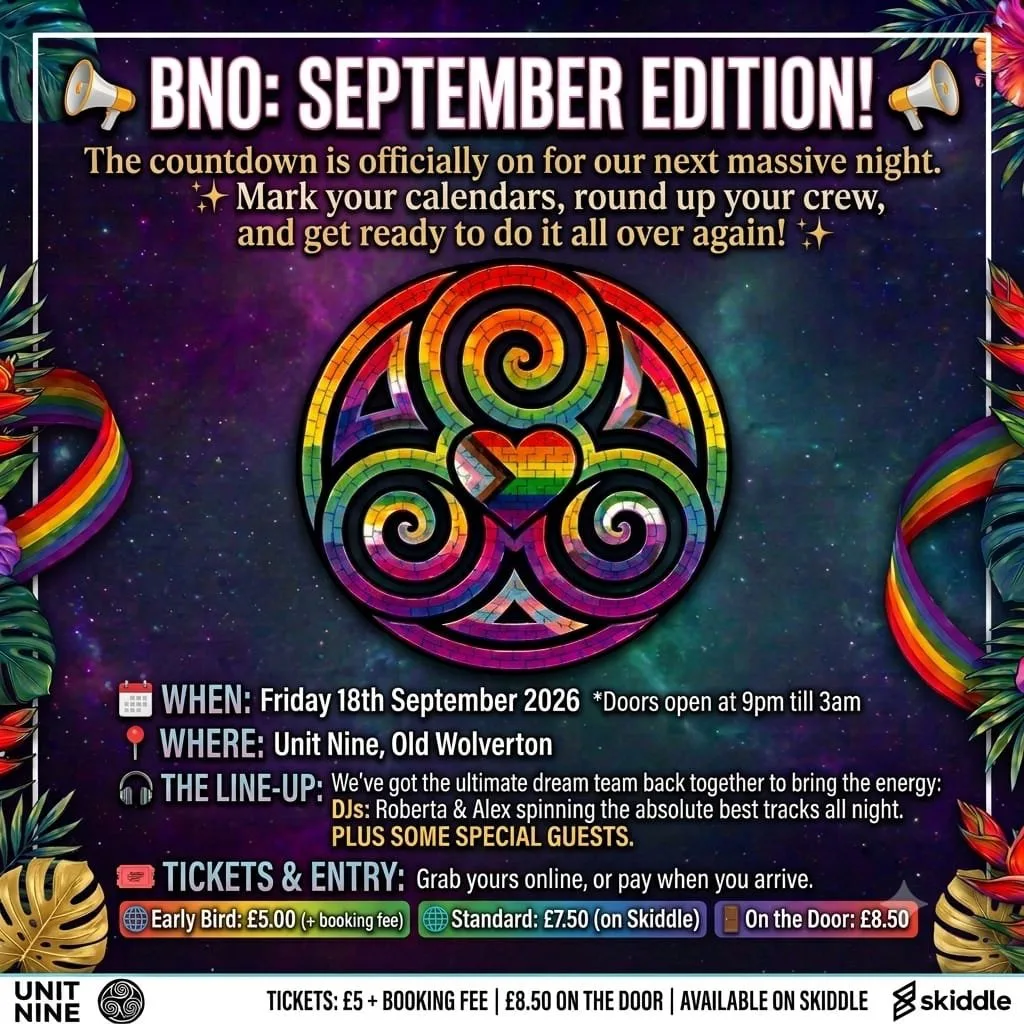 BNO: Big Night Out - September! at Unit Nine