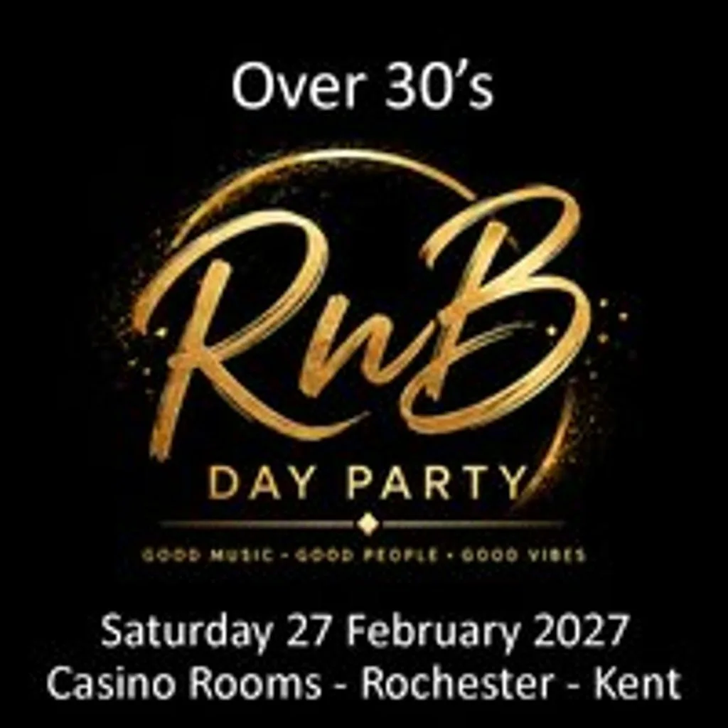 RnB Day Party (Over 30's) - Saturday 27 February 2027