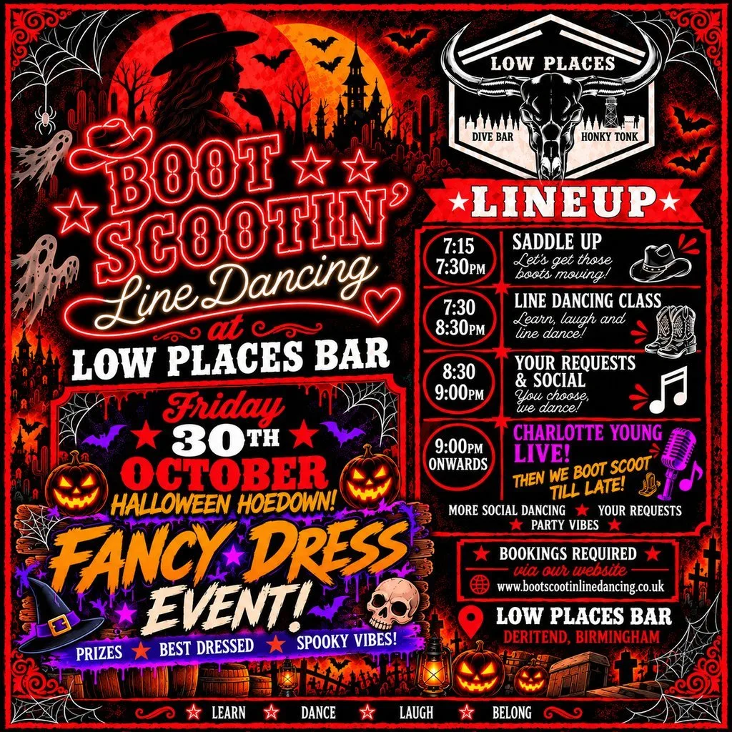Boot Scootin' Halloween Hoedown at Low Places Bar at Low Places Digbeth