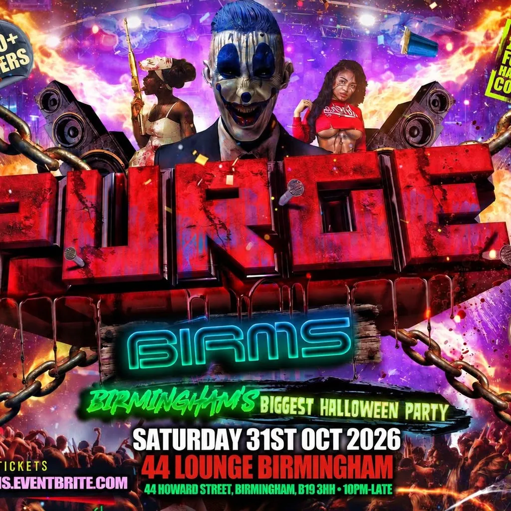 Purge Birms - Birmingham's Biggest Halloween Party at 44 LOUNGE