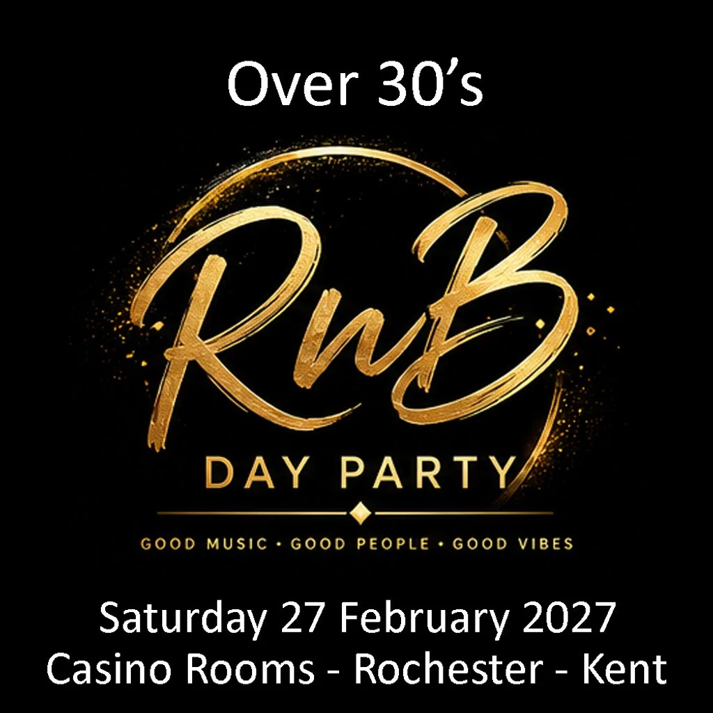RnB Day Party (Over 30's) - Saturday 27 February 2027 at Casino Rooms
