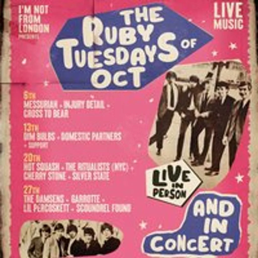 Ruby Tuesday ft. Hot Squash, The Ritualists (NYC) + MORE at Billy Bootleggers Nottingham