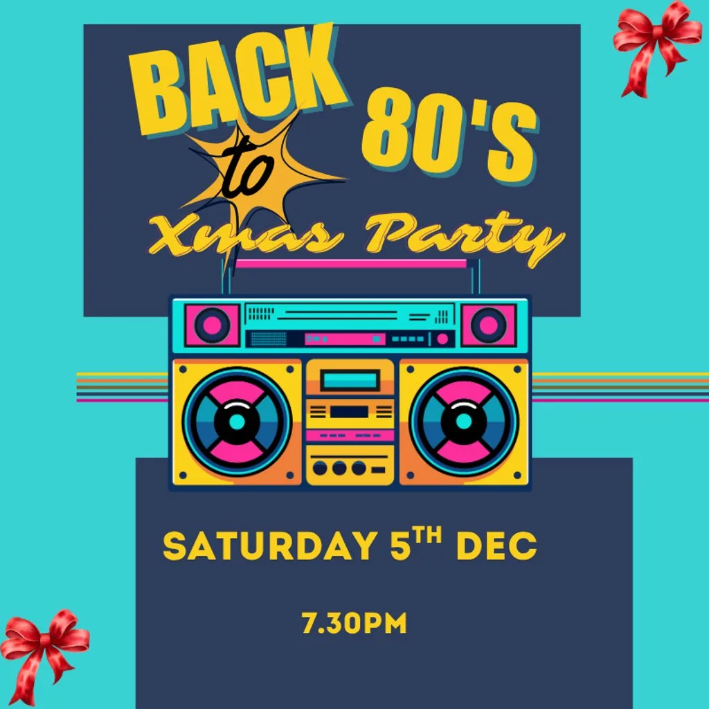 Back to the 80s Xmas Party at The Log Cabin Greenmount Cricket Club